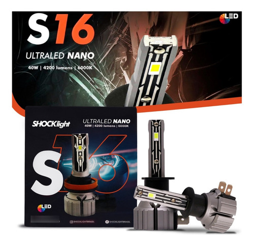 Ultra Led Nano S16 Shocklight H1 H3 H7 H11 H27 Hb3 Hb4 + T10