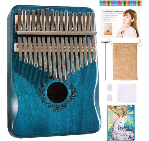 Kalimba De 17 Teclas Instrumento Musical Acústico Profesiona