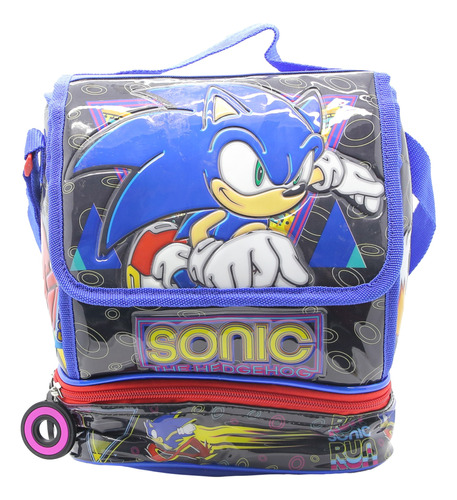 Lunchera Térmica Sonic Cresko Infantil Escolar Sega Full