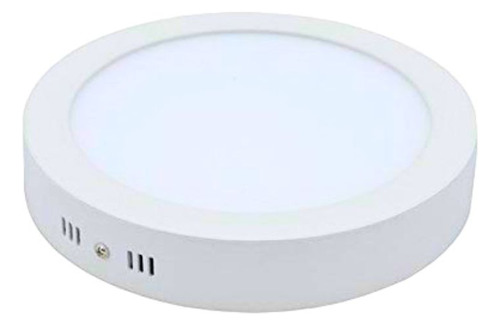 Plafon Led 18w Sobreponer Redondo Luz Fria Panel Aplicar