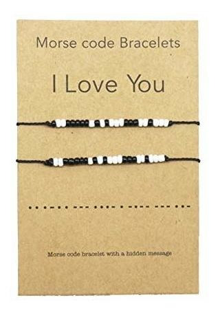 Brazalete - Brazalete - I Love You Morse Code Ra Parejas Ras