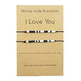 Brazalete - Brazalete - I Love You Morse Code Ra Parejas Ras