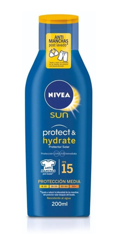 Protector Solar E Hidratante  Fps 30 200ml Nivea