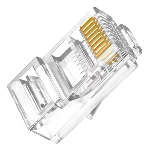 Plug Conector Para Cable De Red Utp Rj45 Cat5e Cat 5e 100pzs