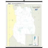 Mapa Prov. De Mendoza Pizarra Blanca - Apto Marcador 90x70