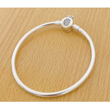 Pulsera Esclava Pando Con Cierre Corona Plata 925