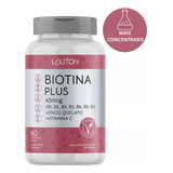 Biotina C/ B1 B2 B3 B5 B6 B9 B12 Zinco Quelado Vitamina C Sabor Sem Sabor