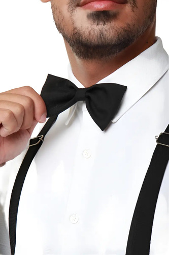 Traje De Corbata Y Tirantes Para Adultos