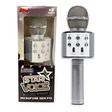 Microfone Youtuber Karaokê C/ Caixa De Som Grava E Muda Voz 
