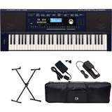 Teclado Roland Ex30 Arranjador Kit Com Capa E Suporte+fonte Cor Azul 110v