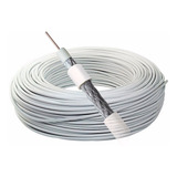 Cabo Coaxial Rg6 100 Metros Branco