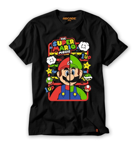 Camiseta Super Mario O Filme Luigi Yoshi Koopa  Luigi/mario 