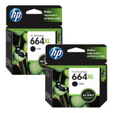 Kit 2 Cartucho Hp 664xl Preto Originais 2136 2676