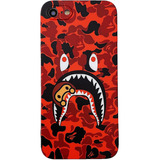 Funda Camuflaje Rojo Shark Face Para iPhone 7 / 8 / Se