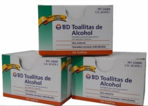 Toallitas Alcoholadas Bd 100 Piezas Toallas Saw - Envío Full