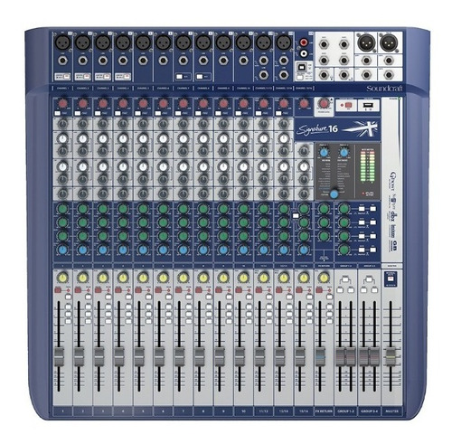 Consola Mixer Soundcraft Signature 16 Canales Usb Efectos