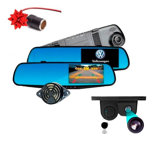 Espejo Retrovisor Dvr Sensor Y Camara De Reversa Volkswagen