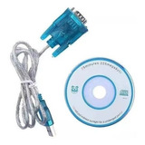 Cabo Conversor Porta Serial Rs232 Usb Azul Vga Macho Usb