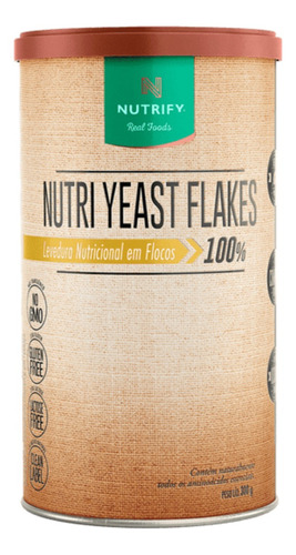 Suplemento Em Flocos Nutricional Yeast Flakes Levedura 300g 