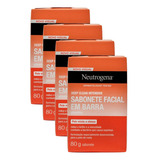 Kit 4 Sabonetes Facial Neutrogena Deep Clean 80g