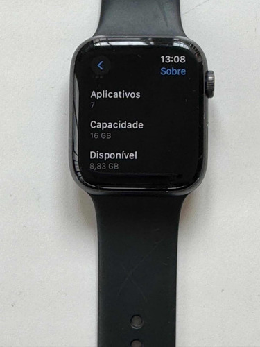Apple Watch 4 44mm  Preto S4 Gps