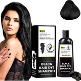 Black Hair Dye Shampoo,3 En 1 Champú For El Cuidado