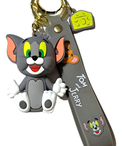 Tom El Gato De Tom Y Jerry - Llavero De Goma 