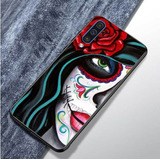 Para Samsung A20s - Calavera Mujer Estilo Mexicano