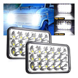 Faros Delanteros Led Rectangulares Sellados De 4  X 6 , Haz 