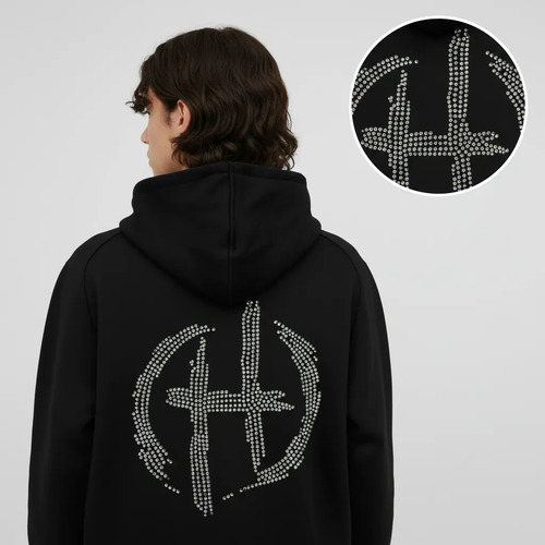 Sudadera Junior H Sad Boyz Pedreria Brillosa Hoodie Unixes | Envío gratis