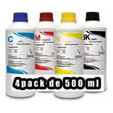 Kit 500ml Para Epson L3210 L3251 L395 L3110 L5290 L1110 L121