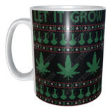 Taza Navideña Con Cajita De Regalo Let It Grow M40