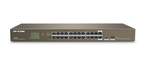 Switch 24 Puertos Gigabit + 2 Puertos Sfp Ipcom Ip-g1024f 