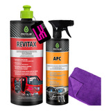 Kit Higieniza Restaura Revitax + Apc Protelim + Microfibra 