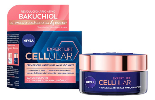 Creme Facial Cellular Expert Antissinais Noite 50ml Nivea Tipo De Pele Todo Tipo De Pele