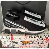 Tenis Dolce Gabbana Sorrento Negros Tallas 23 A 29 Cm Clasic