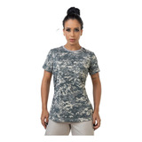 Camiseta Tática Camuflada Feminina