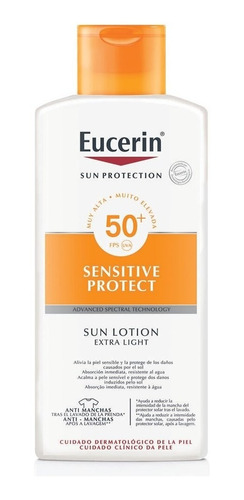 Eucerin Protector Solar Textura Ligera Fps 50 400 Ml.