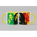 Taza Bob Marley Cantante Reggae Música One Love 200 Ml Mug
