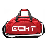 Maleta Deportiva Gym Viaje Mochila Super Calidad Echt Bk Color Rojo Con Blanco