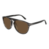 Cartier Ct0013sa 003 Aviator Carey Gris Cafe