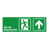 Señaletica Autoadhesiva - Via De Evacuacion