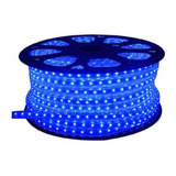 Cinta Luz Led 10mt Luz Azul Silicona + Conector 220v