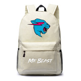 W Mochila Con Estampado De Gato Mr Beast Lightning