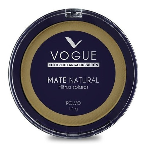 Base De Maquillaje Vogue Polvo Compacto Polvo Mate Natural Tono Gitano