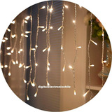 Cascada Blanca Calida 100led Luces Navideñas 2 Mts Extendido