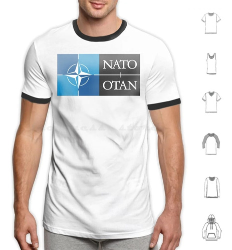 Camiseta De Algodón De La Otan Otan Militaire Para Hombre