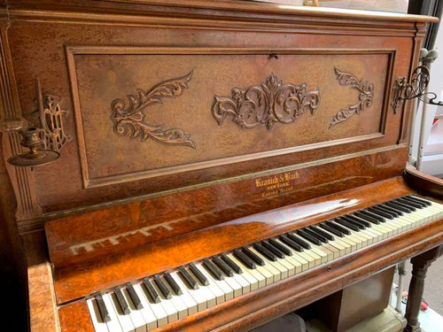 Piano Antiguo Kranich & Bach New York 1896 Cabinet Grand 