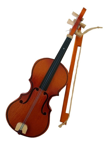 Violin Madera Juguete Musical Ilustrativo Educativo Artesano
