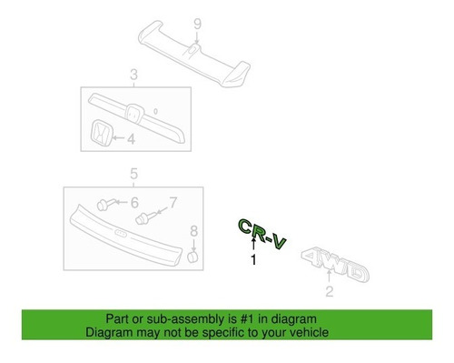 Emblema Trasero (crv) 2007/2011 Foto 3